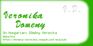 veronika domeny business card